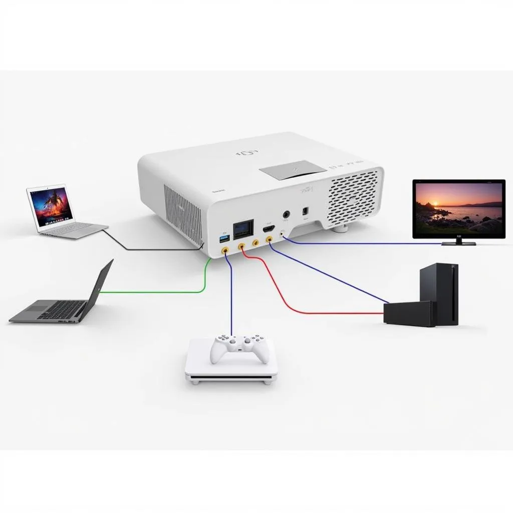 Kết nối máy chiếu 4K Xiaomi với các thiết bị khác