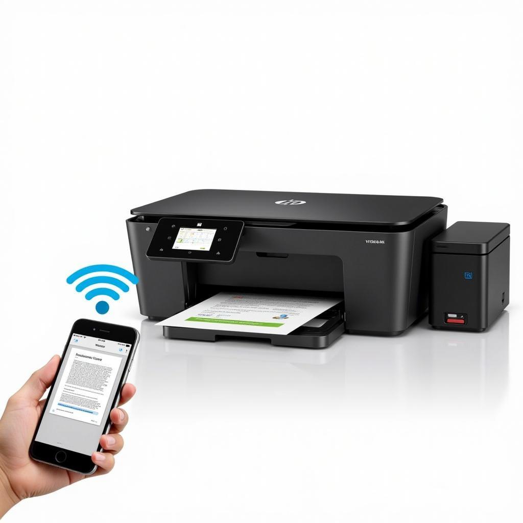 Kết nối máy in HP OfficeJet Pro 8210 với điện thoại