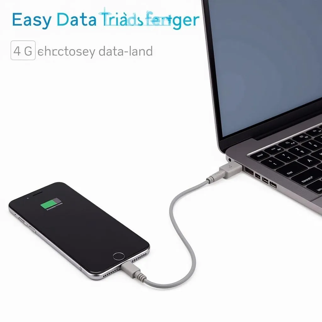 Sử dụng cáp USB để kết nối điện thoại với máy tính