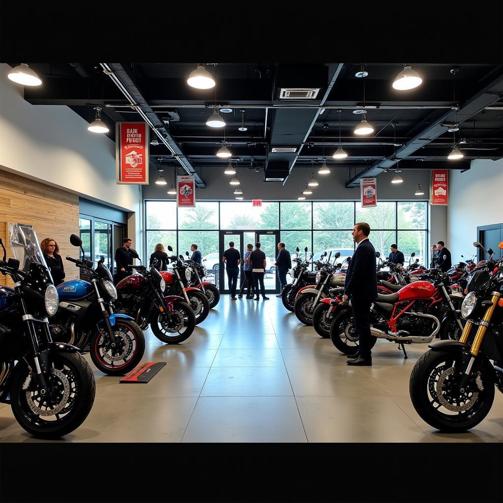 Modern Motorcycle Showroom