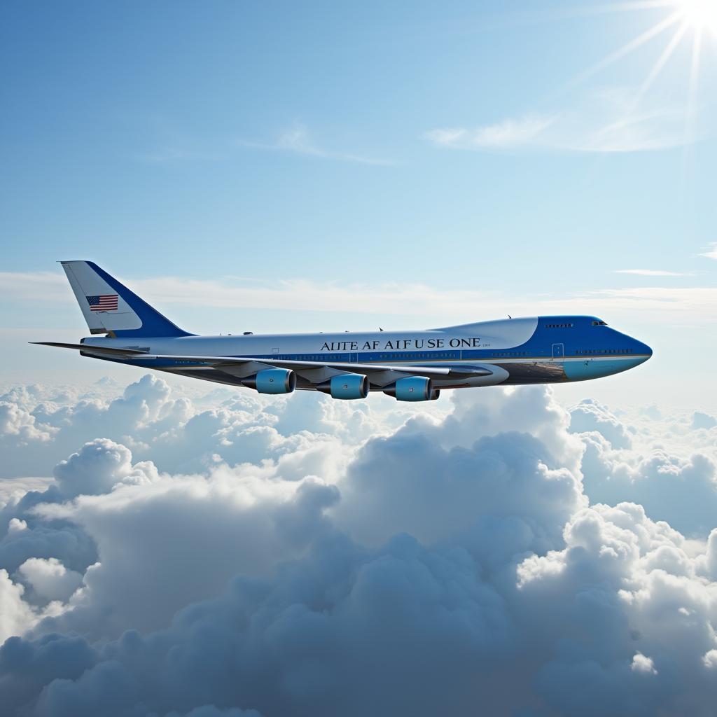 Air Force One in flight