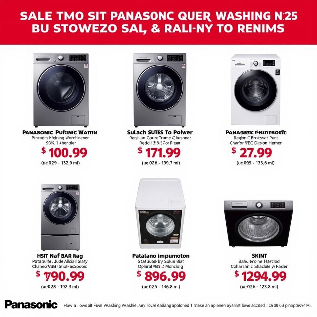 Khuyến mãi máy giặt Panasonic