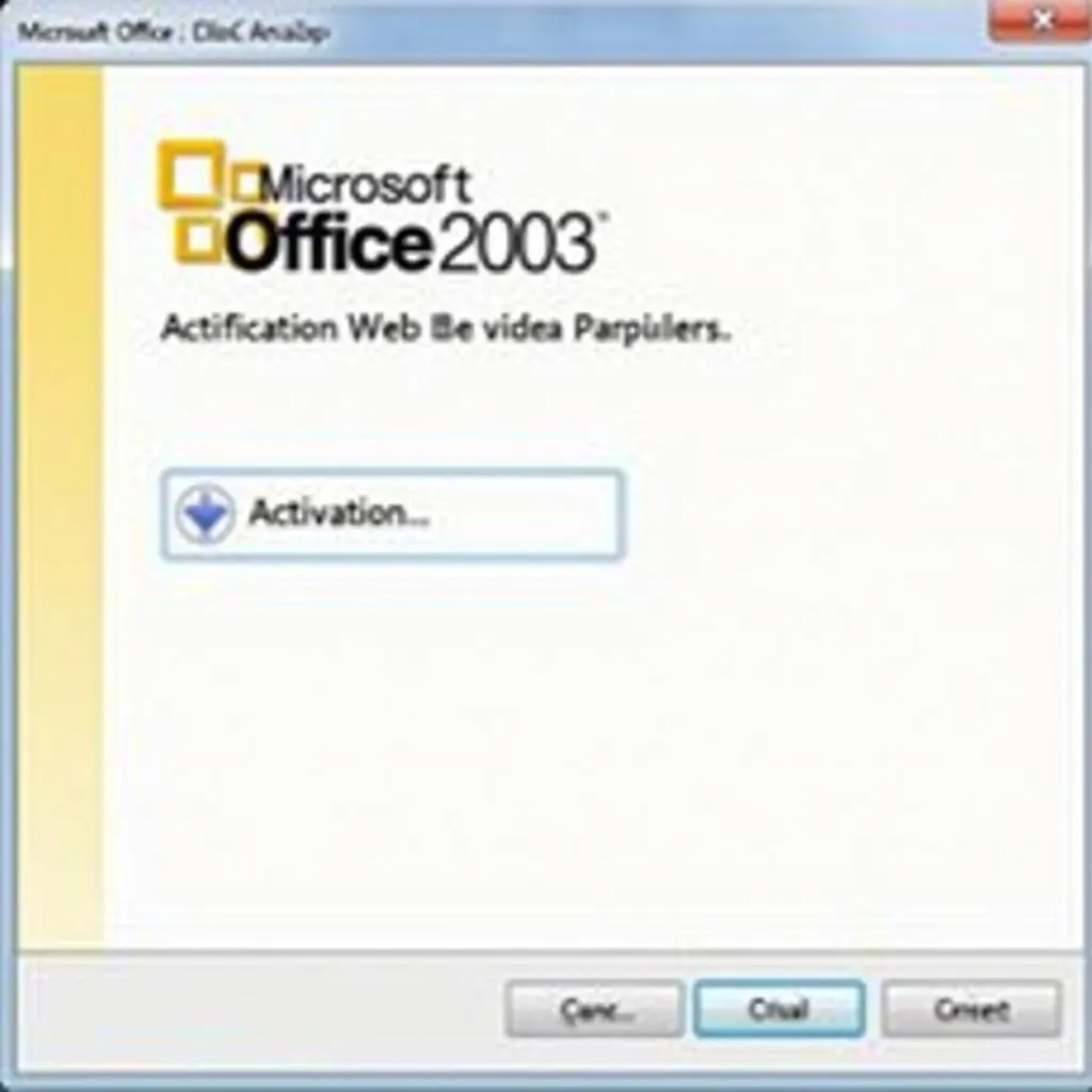 Kích hoạt Microsoft Office 2003