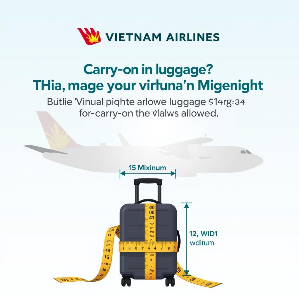 Kích thước vali xách tay Vietnam Airlines