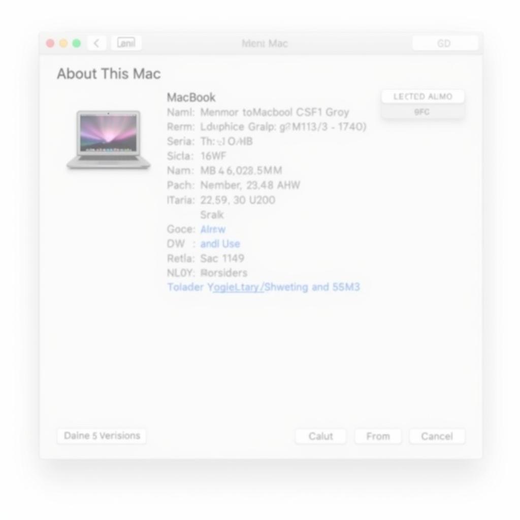 Checking basic information on Macbook