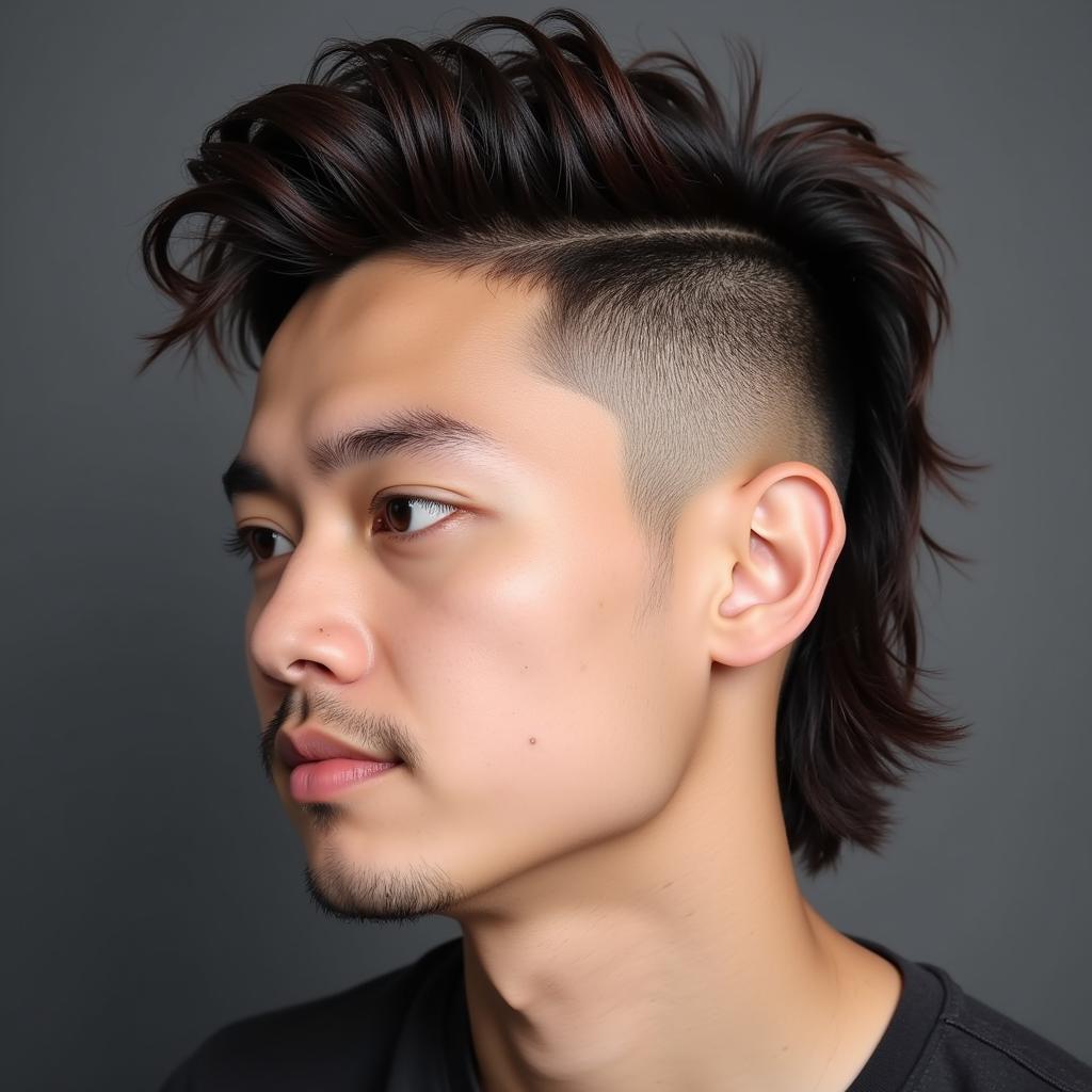 Kiểu tóc Mullet 2 mái nam