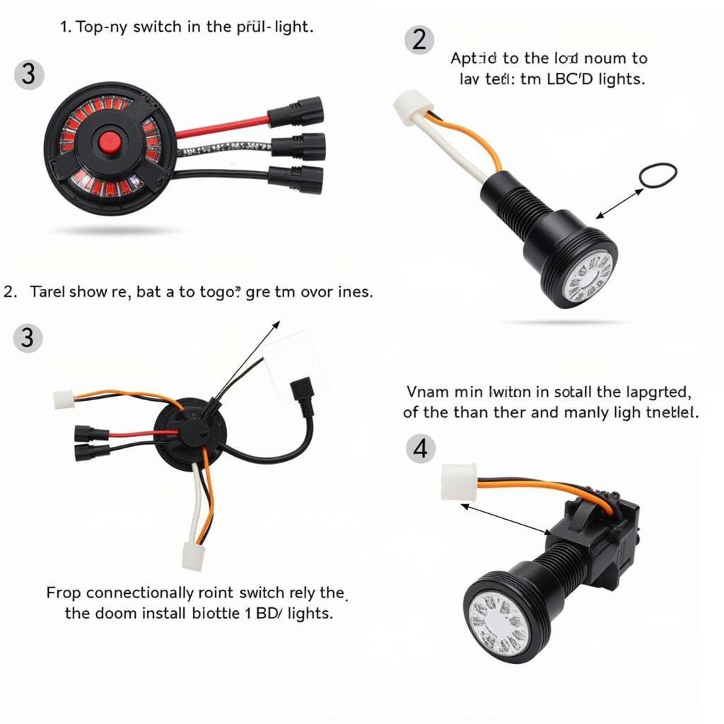 Motorcycle LED Light Switch Installation