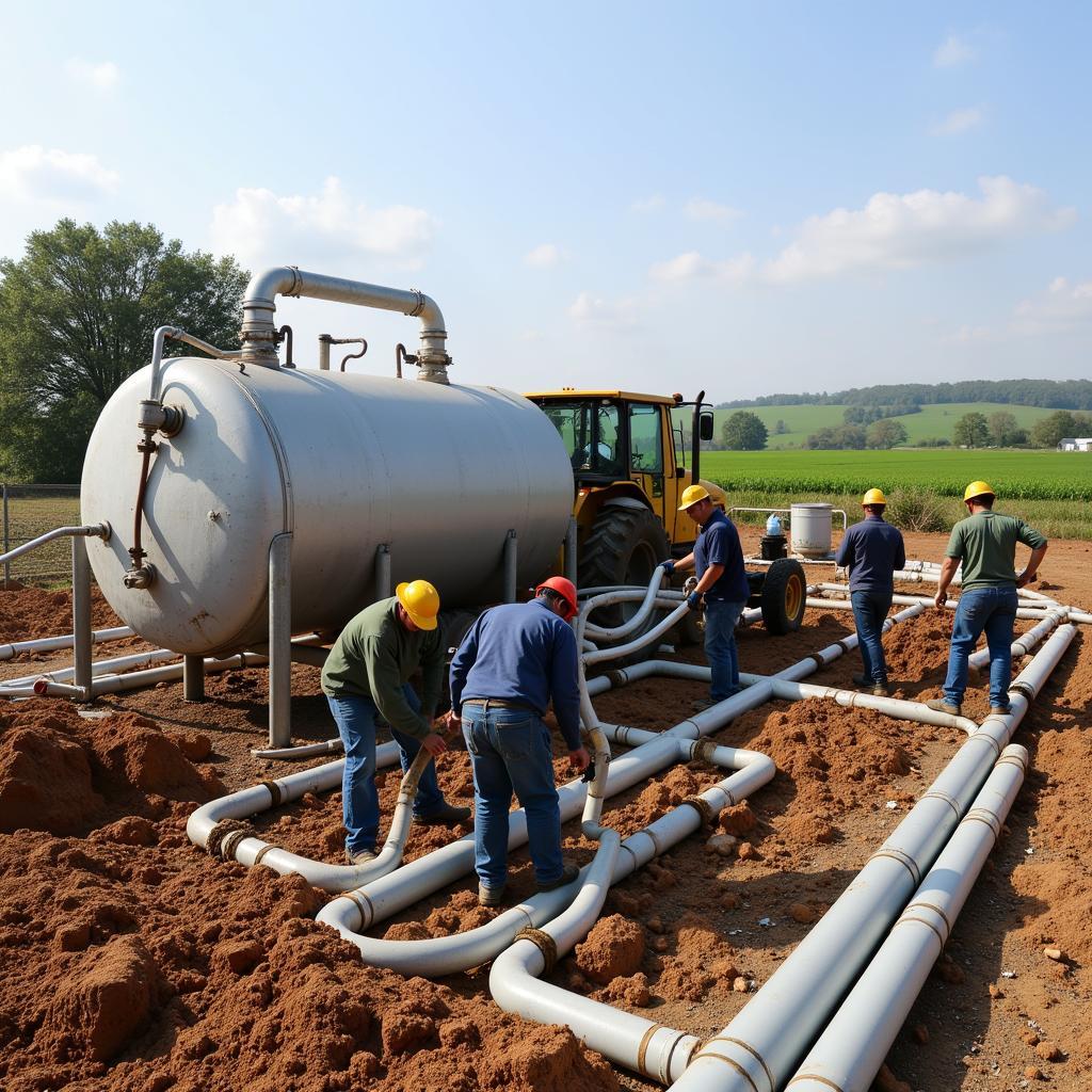 Lắp Đặt Máy Hút Hầm Biogas