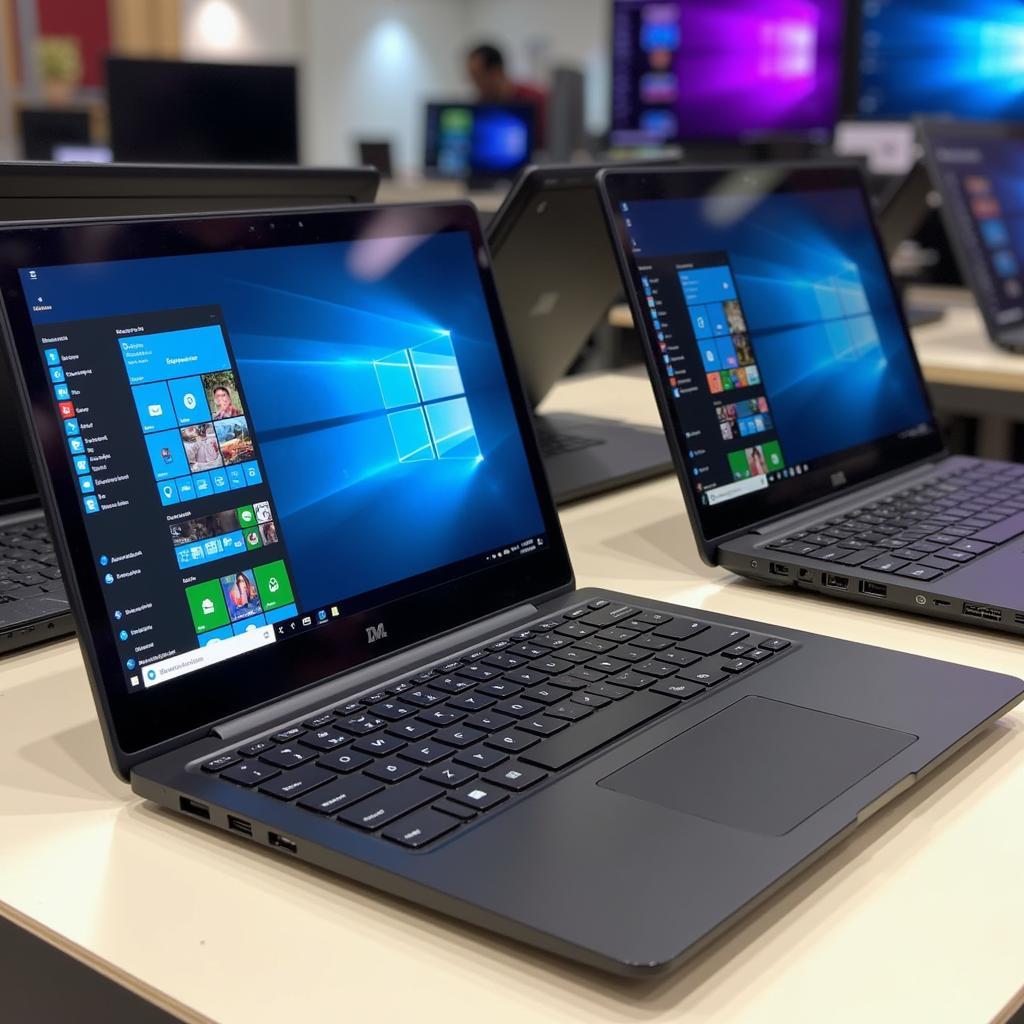 Laptops on Display at Phi Long