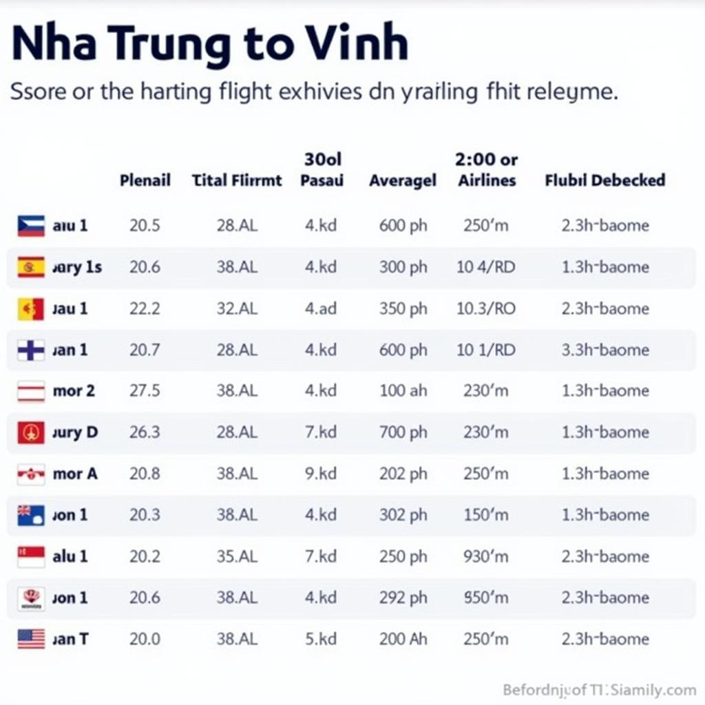 Lịch Trình Bay Nha Trang Vinh