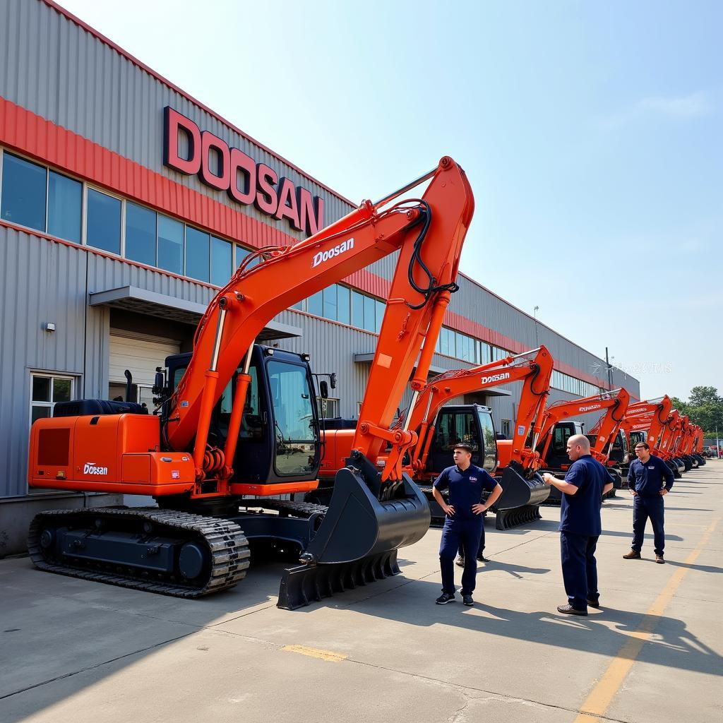 Lựa Chọn Bãi Máy Xúc Doosan Uy Tín