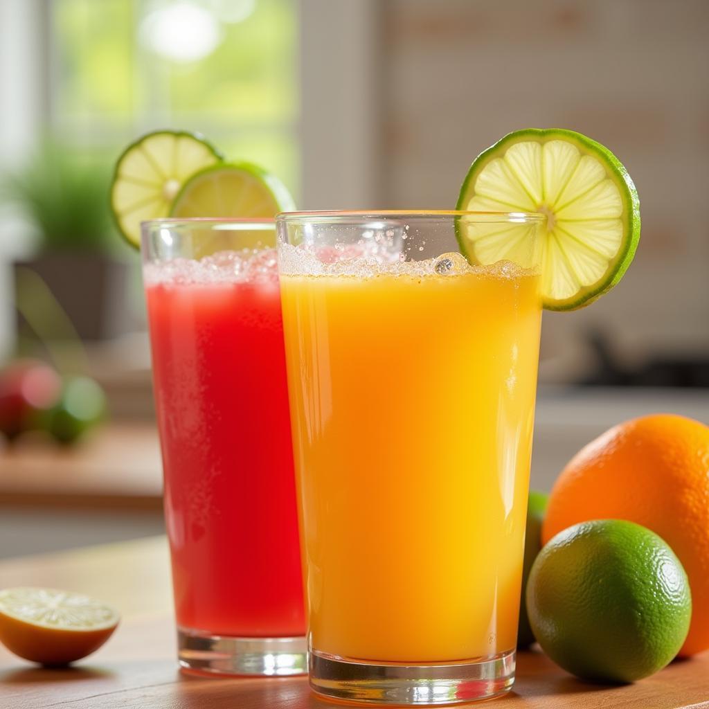 Ly nước ép tươi ngon từ máy xay meet juice