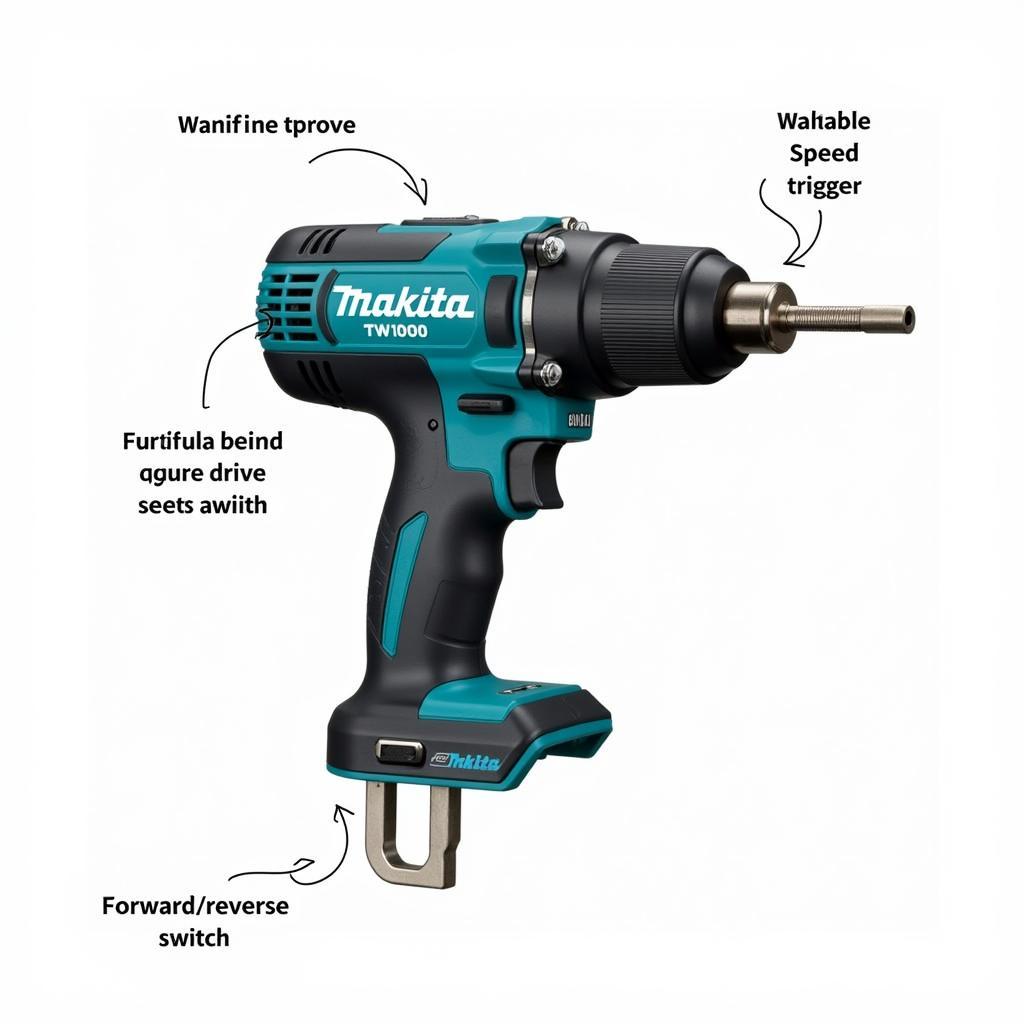 Makita TW1000 - Tính Năng