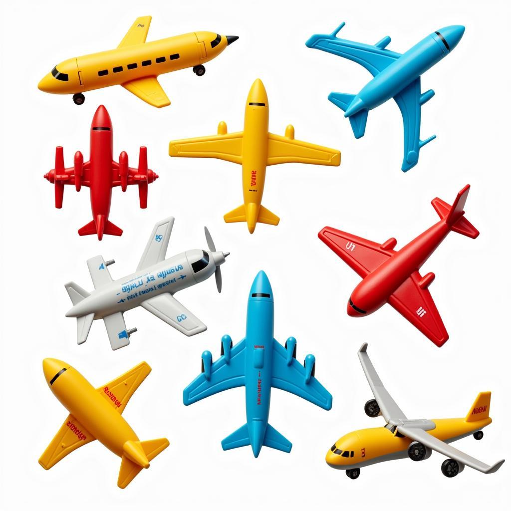 Colorful toy airplanes for kids