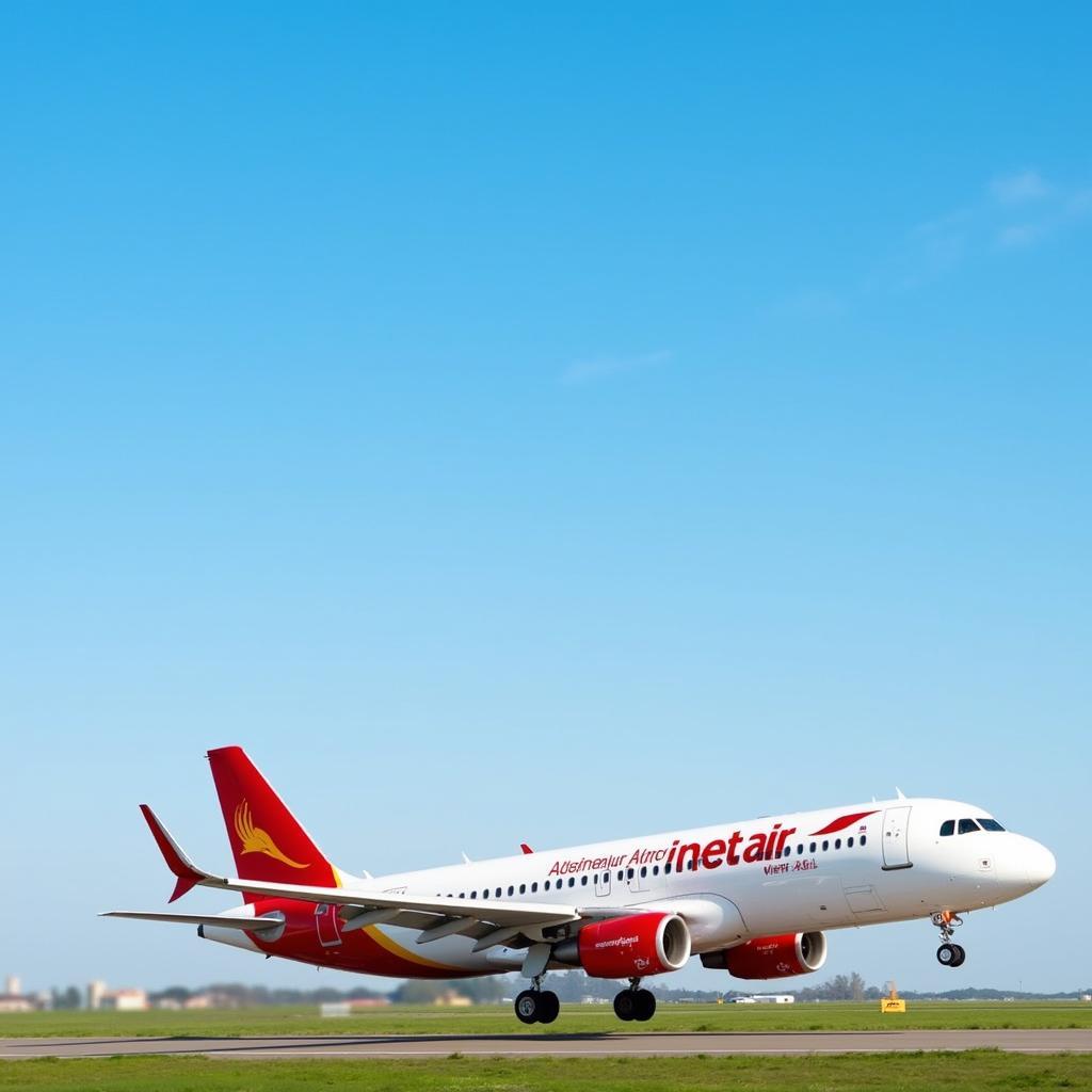 Máy bay Vietjet cất cánh