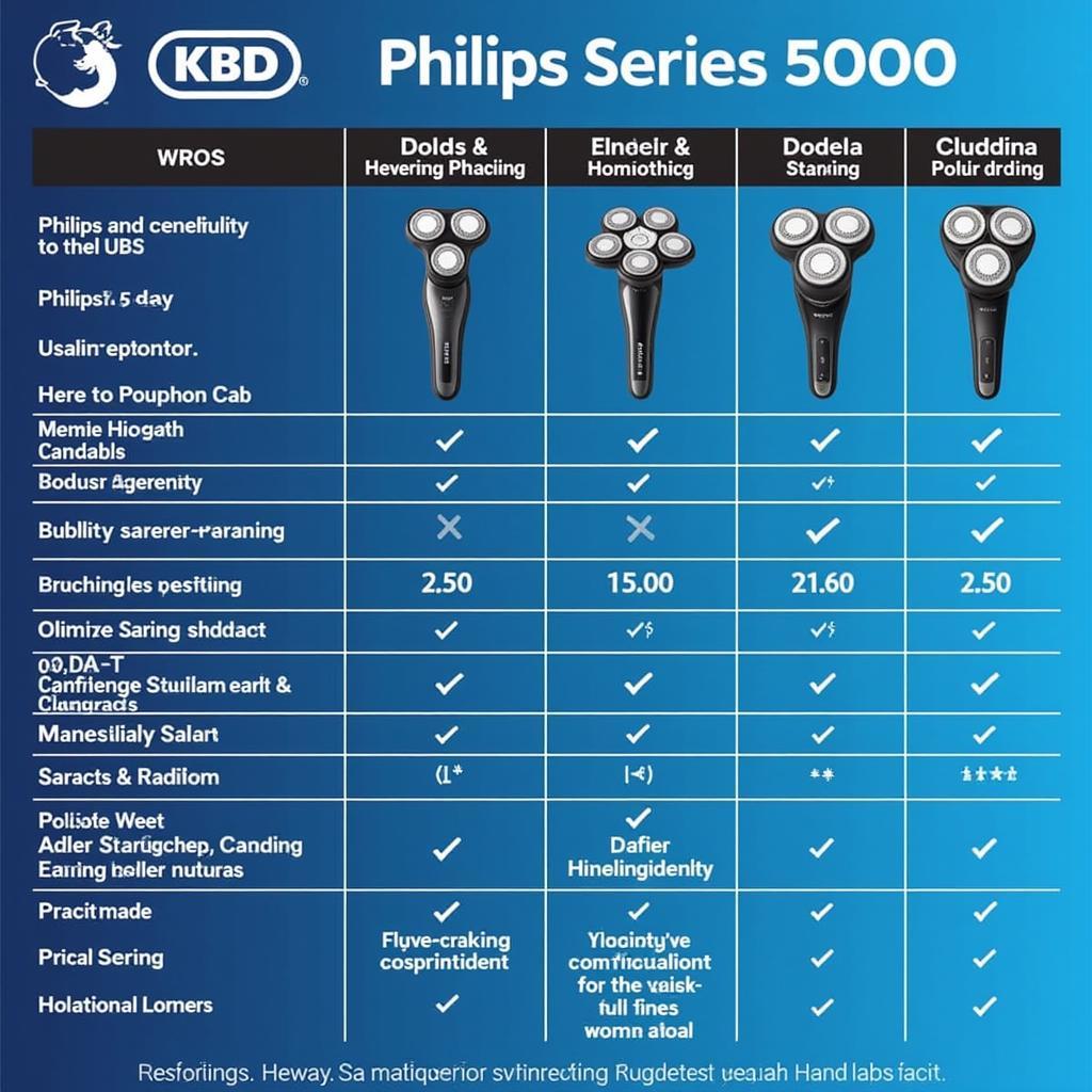 Philips Series 5000 Comparison