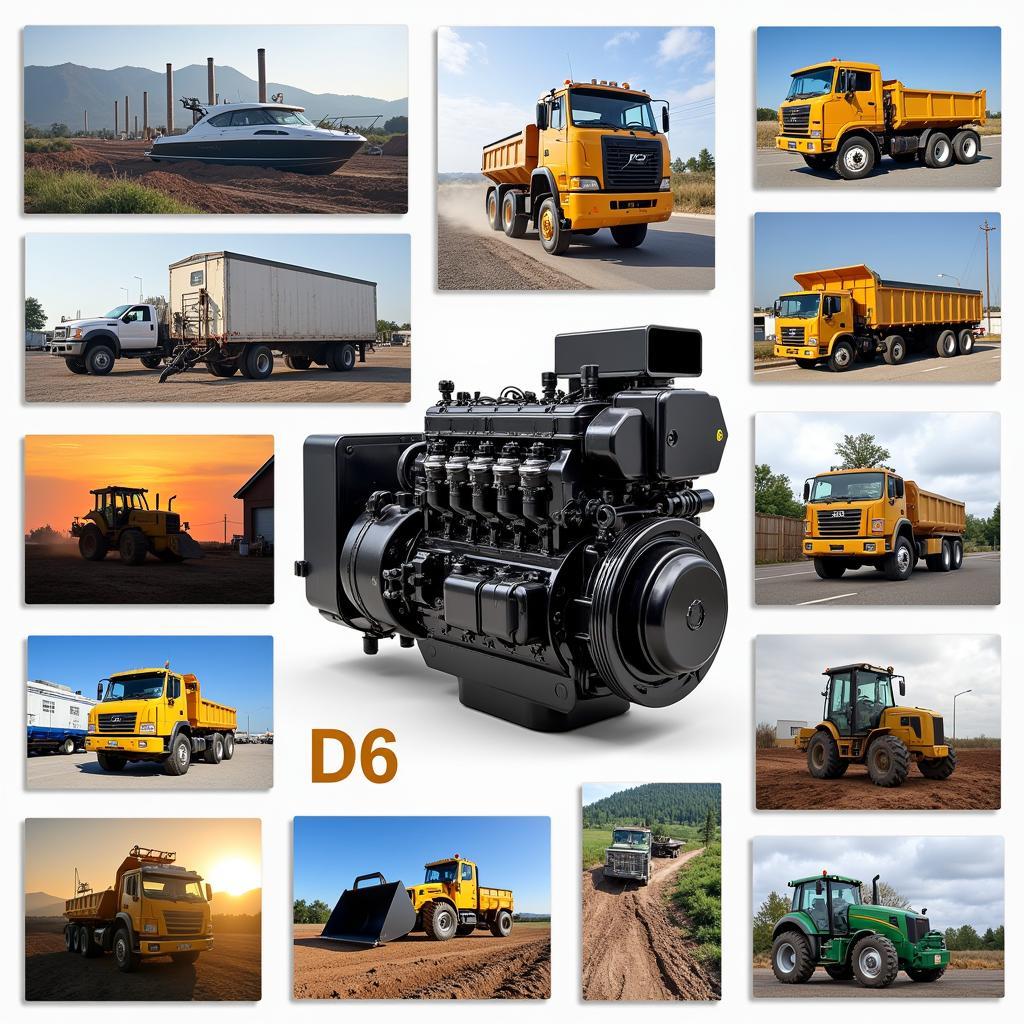 Ứng dụng máy dầu D6