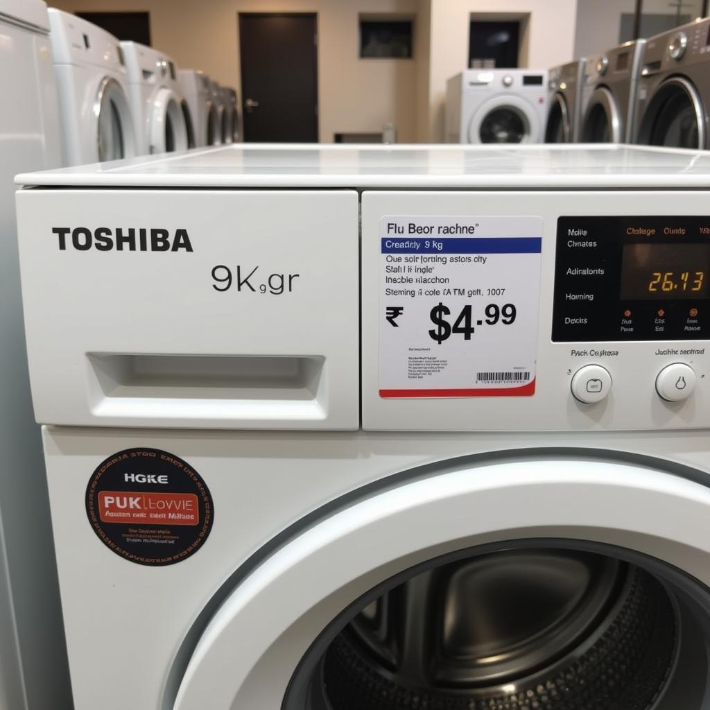 Máy giặt Toshiba 9kg giá bao nhiêu?