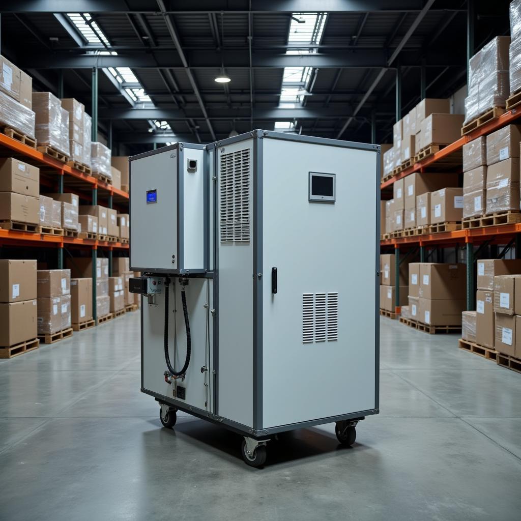 Industrial Dehumidifier in Warehouse