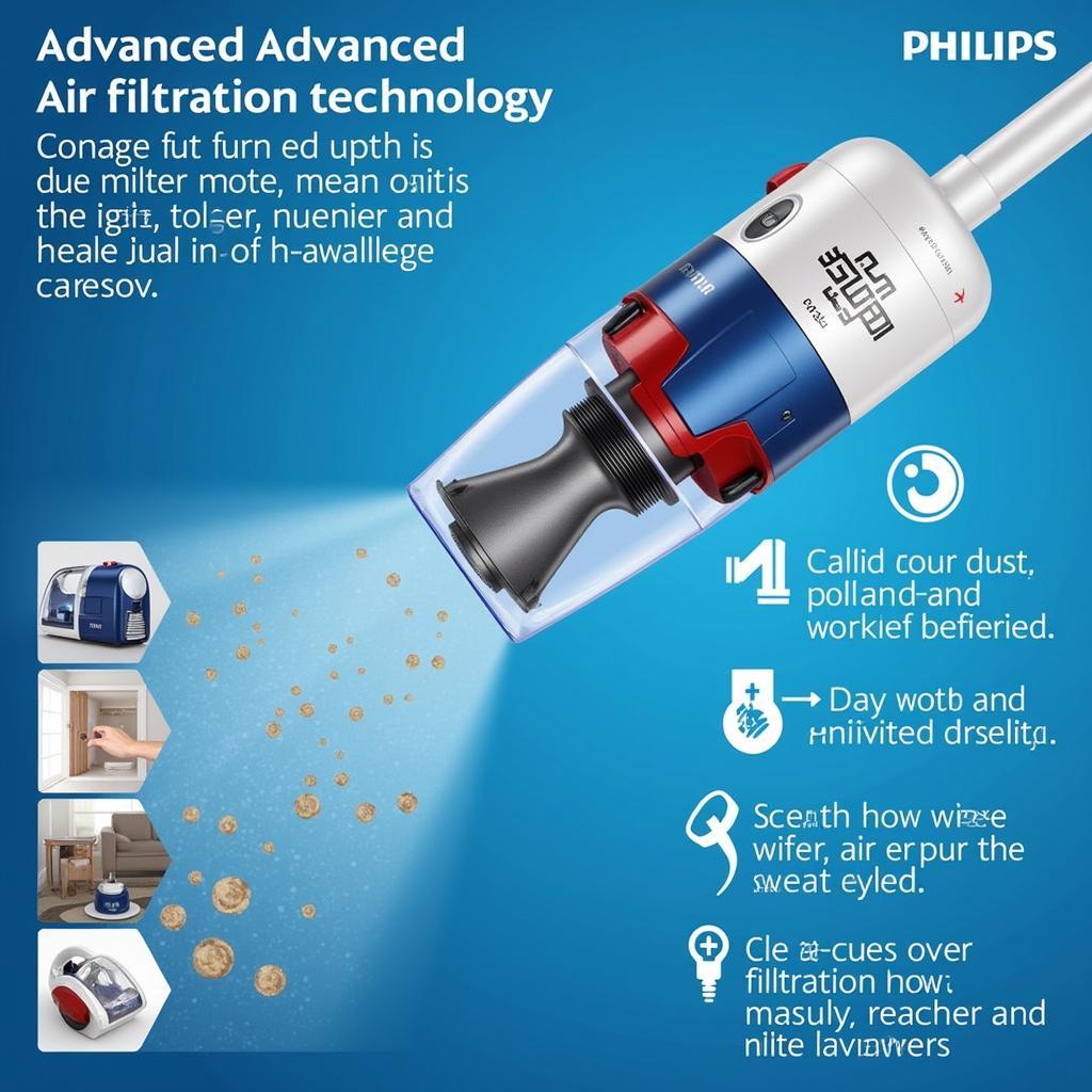 Philips Handheld Vacuum Cleaner: Air Filtration Technology