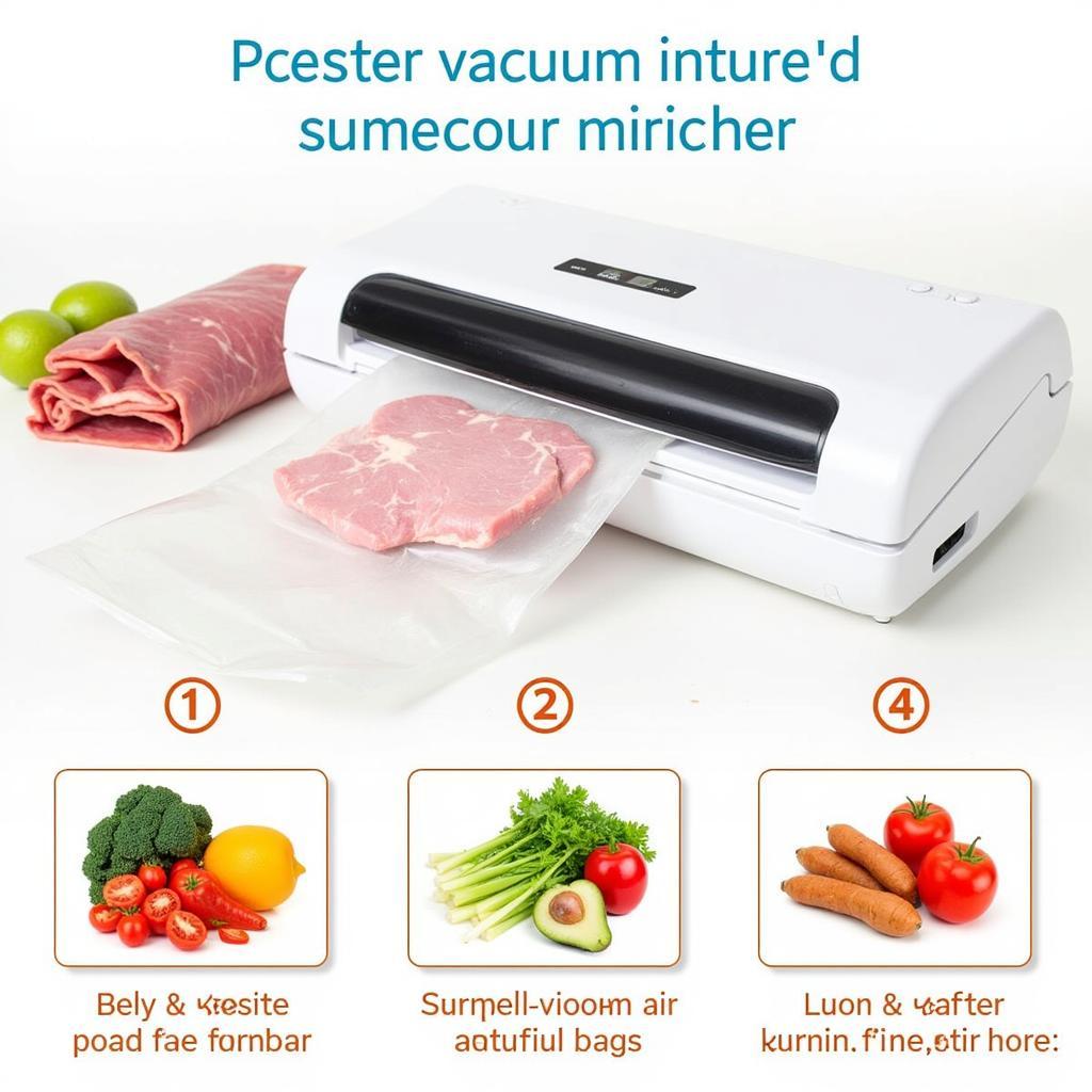 Máy hút chân không vacuum sealer bảo quản thực phẩm