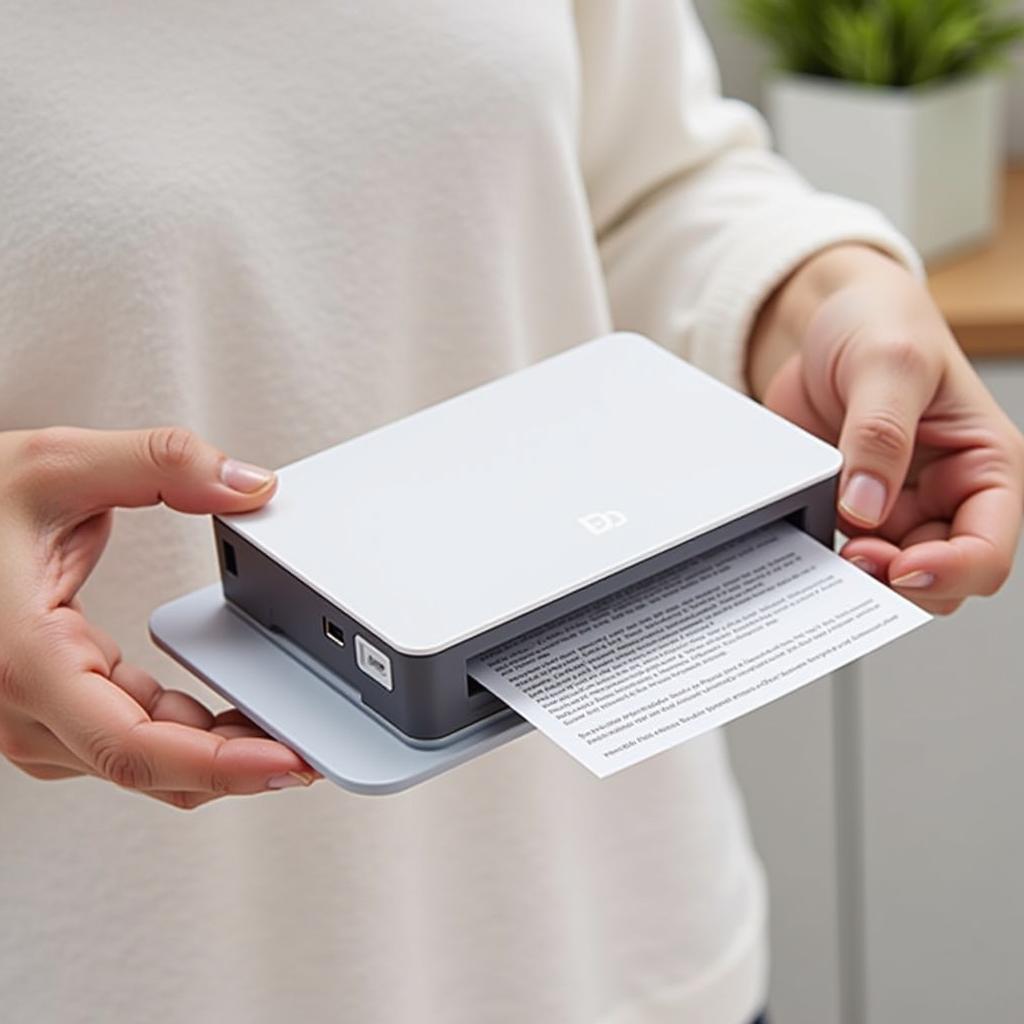 Modern Bluetooth portable printer