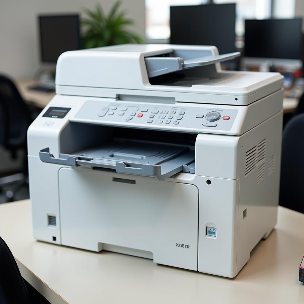 Canon LBP 2900 printer on a desk