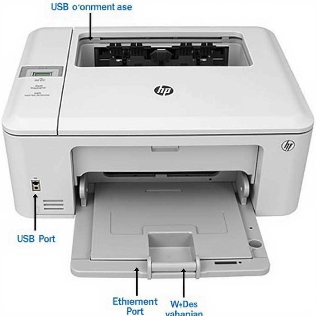 Máy in HP LaserJet Pro 400 M404DW kết nối đa dạng