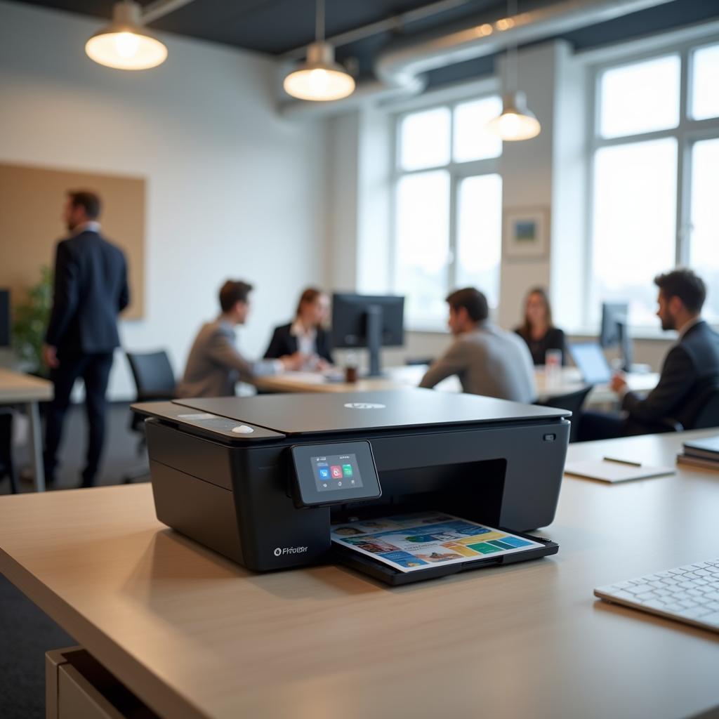 Máy in HP OfficeJet Pro 8210 trong môi trường văn phòng