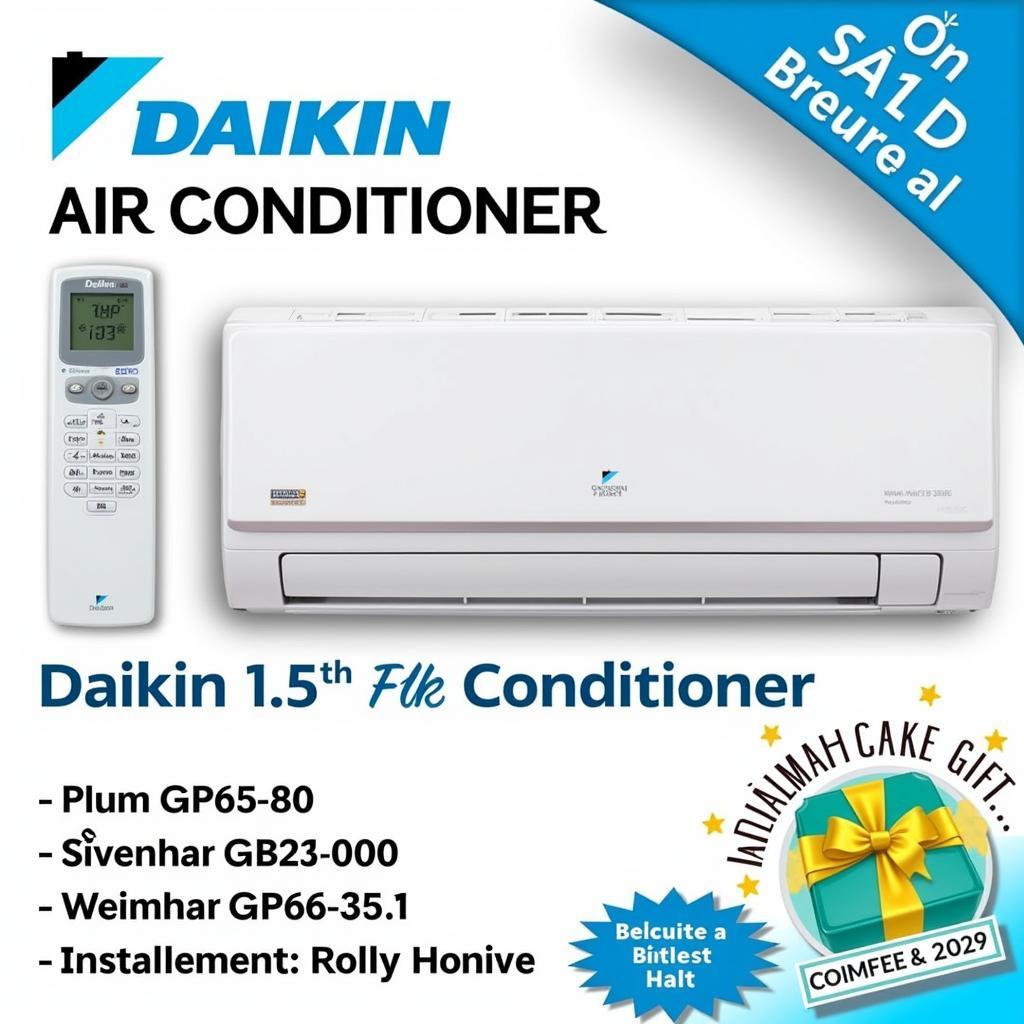 Máy lạnh Daikin 1.5HP Nguyễn Kim khuyến mãi