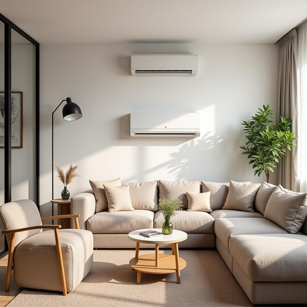 Mitsubishi 1.5HP Inverter Air Conditioner in Living Room