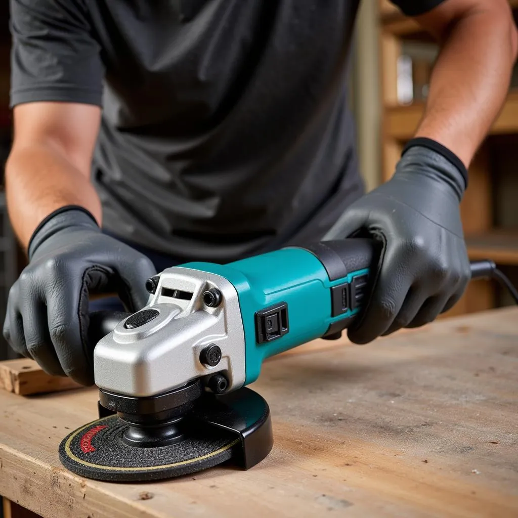 Sử dụng máy mài 150mm Makita an toàn