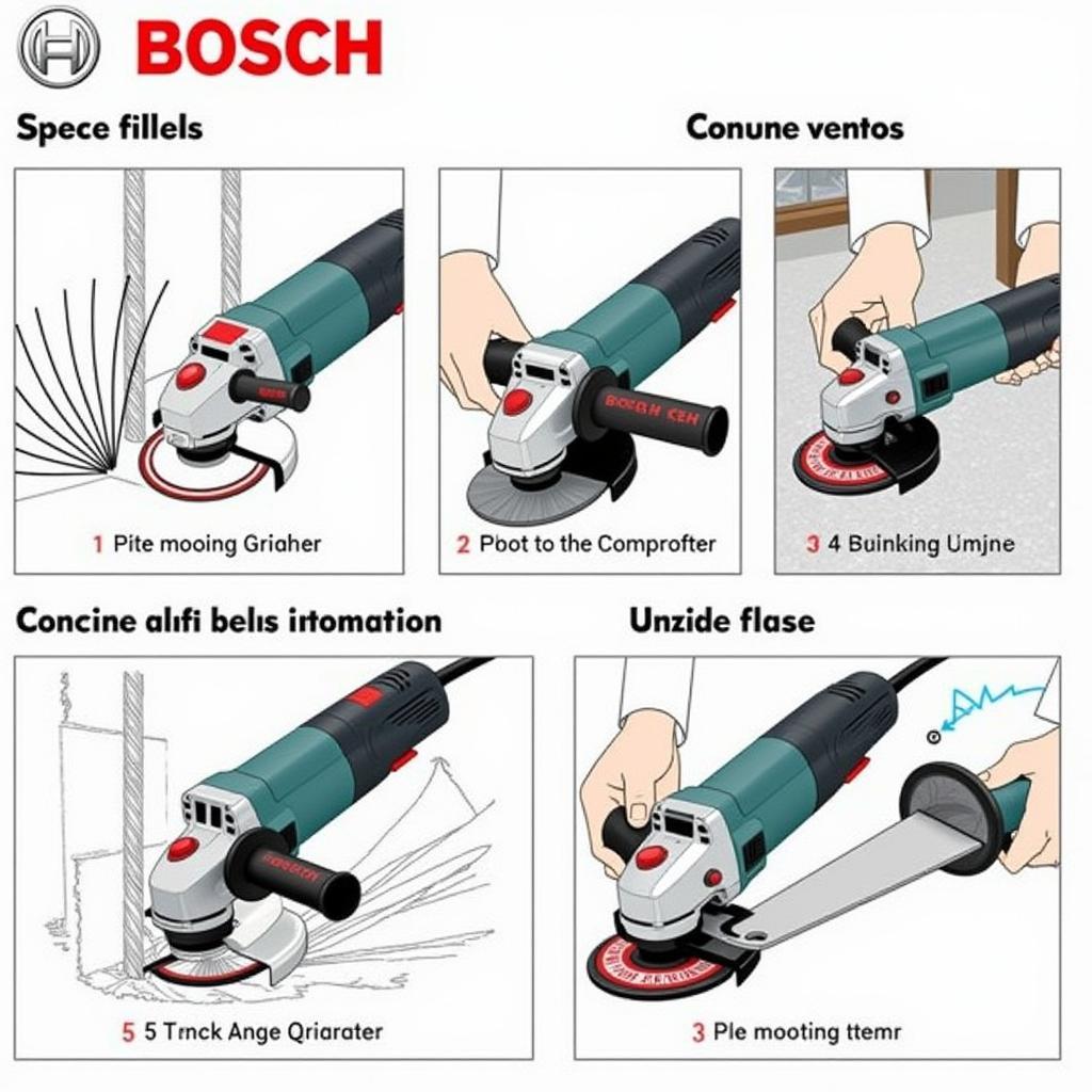 Máy mài Bosch GWS 6-100 ứng dụng