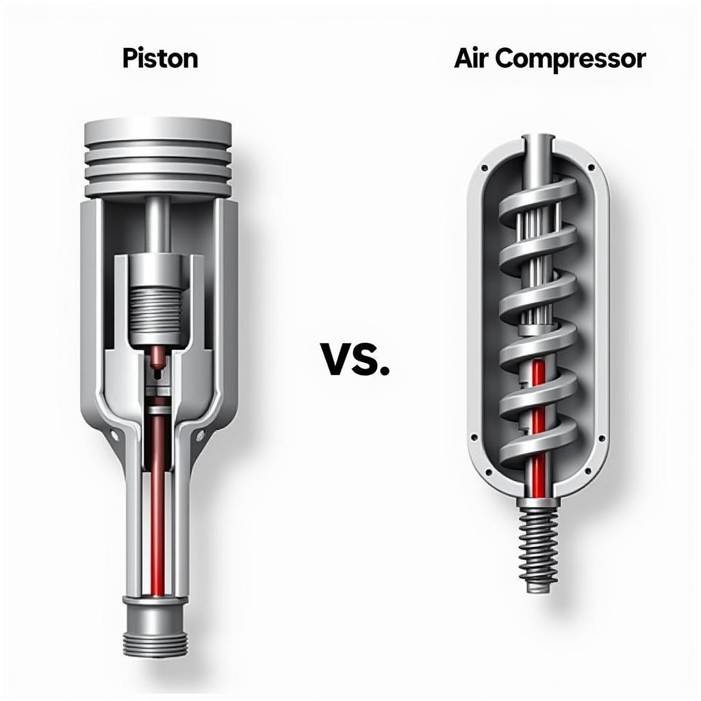 Máy nén khí piston và trục vít