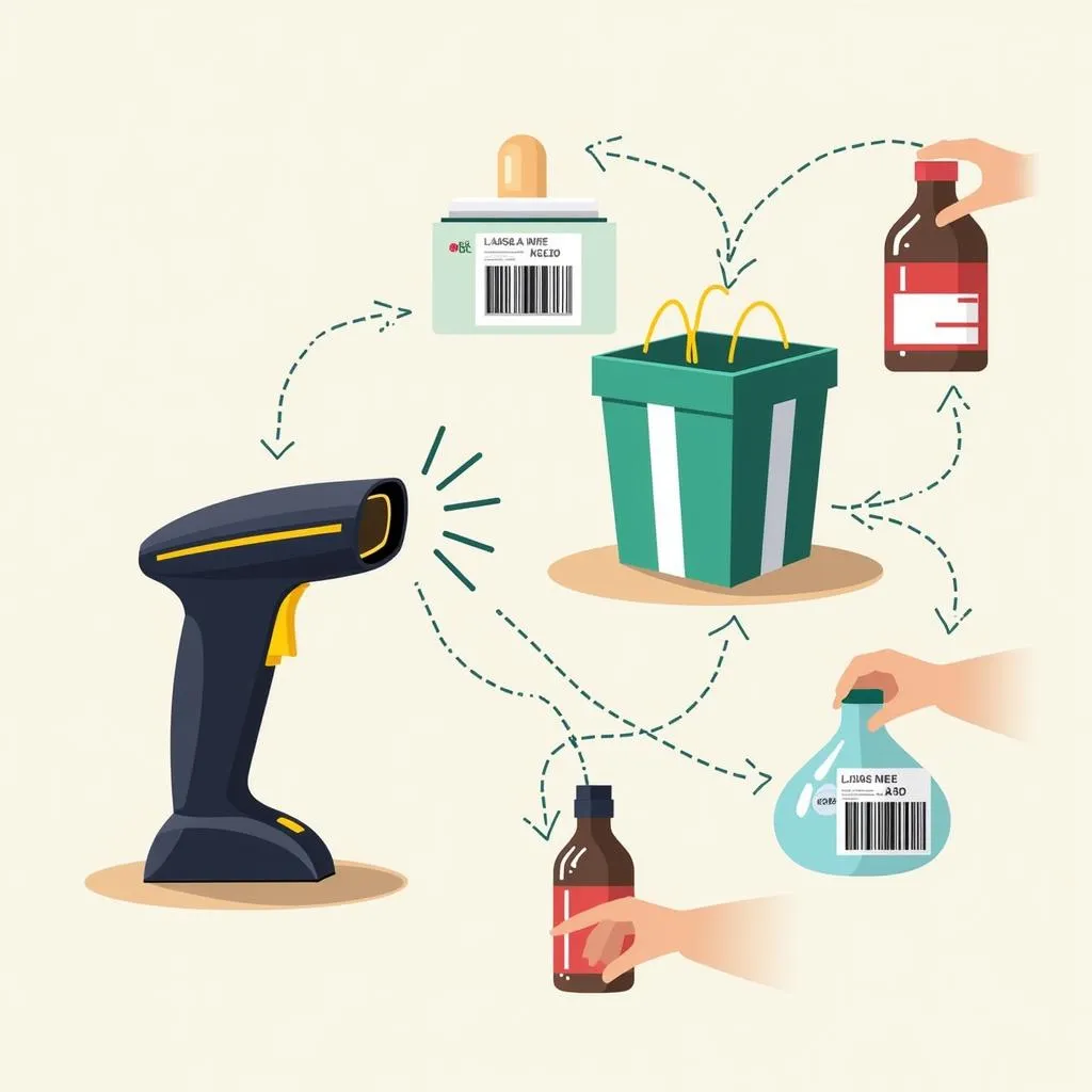 Barcode Scanner Illustration