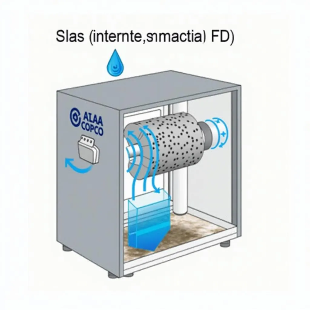 Máy Sấy Khí Hấp Phân Tử Atlas Copco Hoạt Động Hiệu Quả