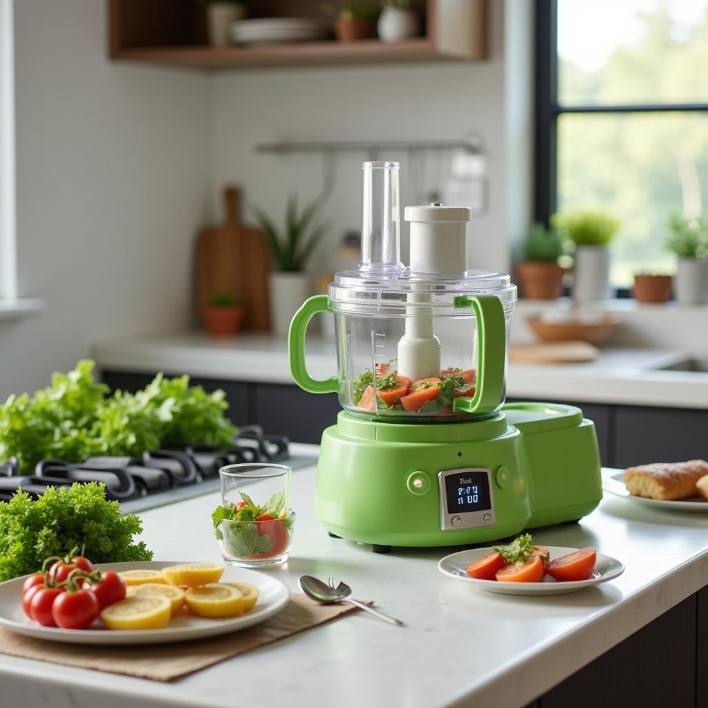 Green food processor saving energy