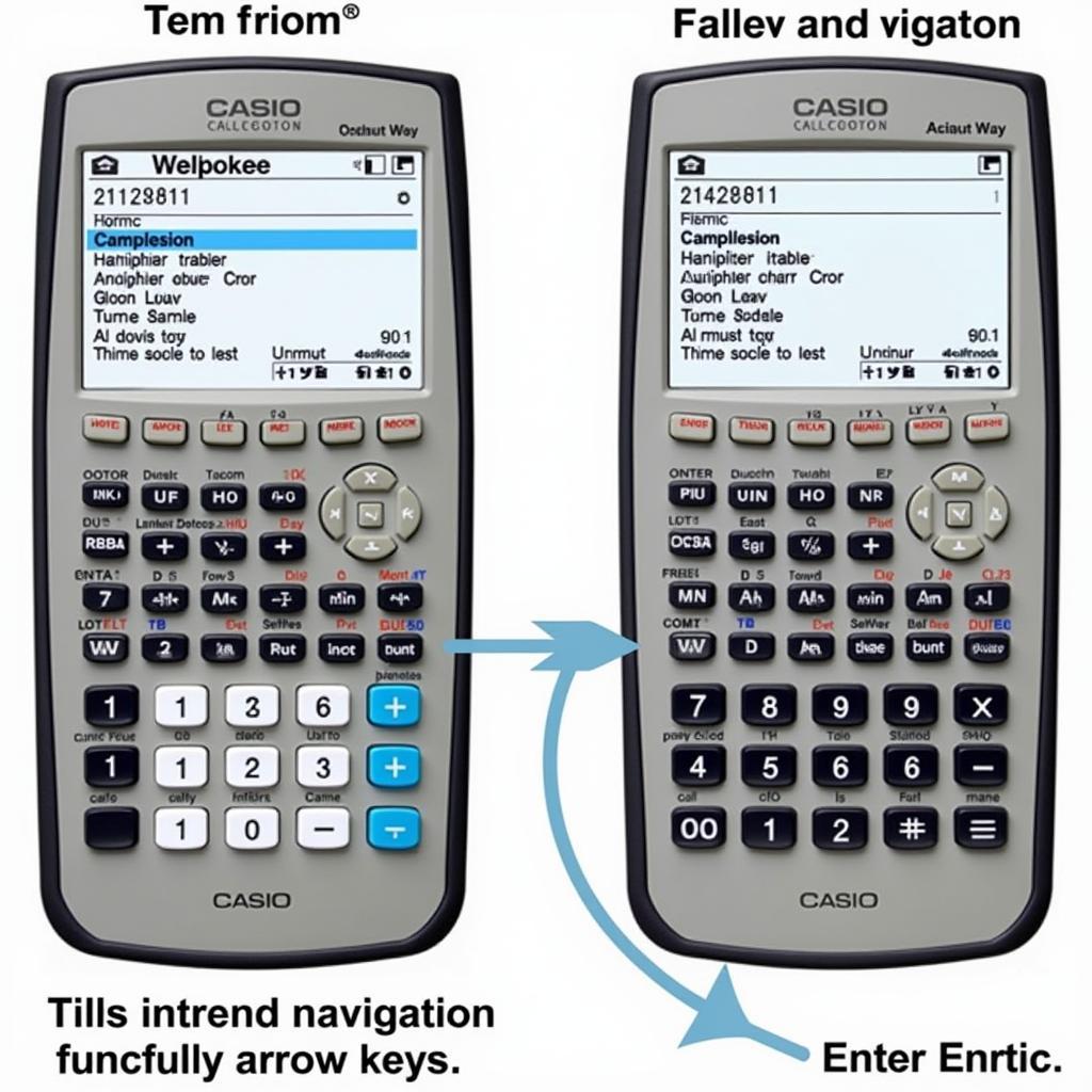 Casio 580 Interface