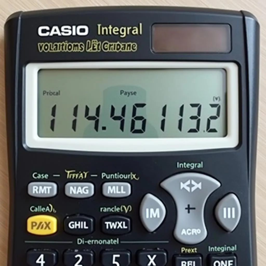 Máy tính Casio tính nguyên hàm