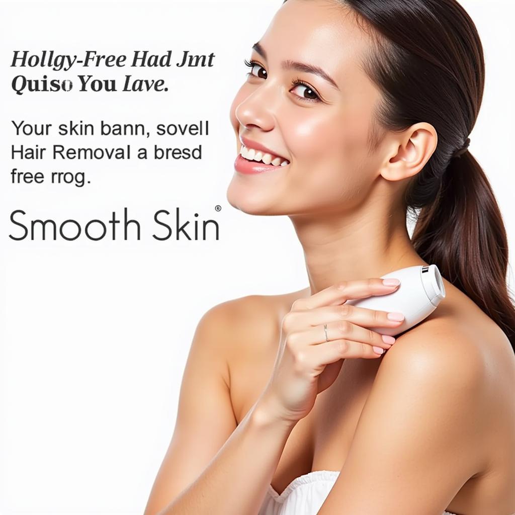 Máy triệt lông Smooth Skin an toàn cho da