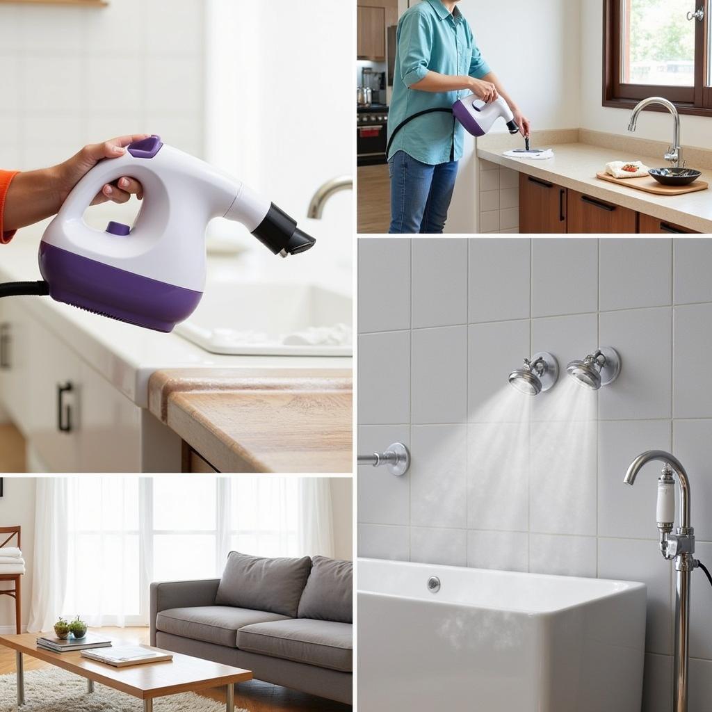 Multi-purpose Steam Cleaning With Mini Steam Cleaner