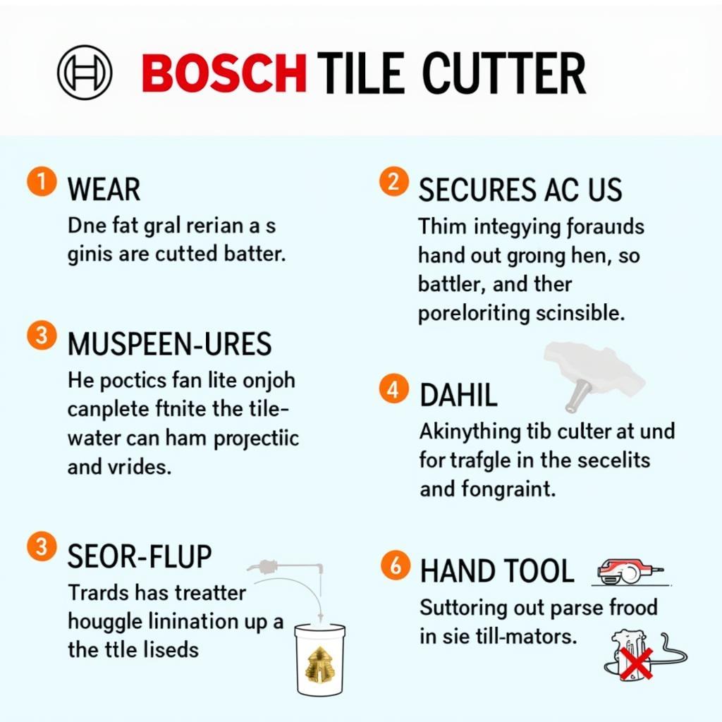 Mẹo sử dụng máy cắt gạch Bosch an toàn