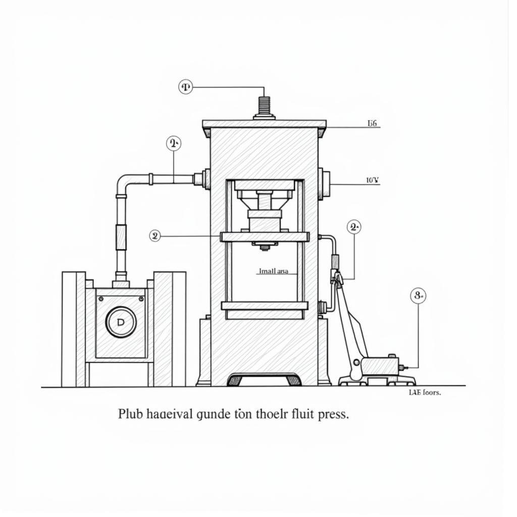 Sơ đồ nguyên lý hoạt động của máy ép thủy lực