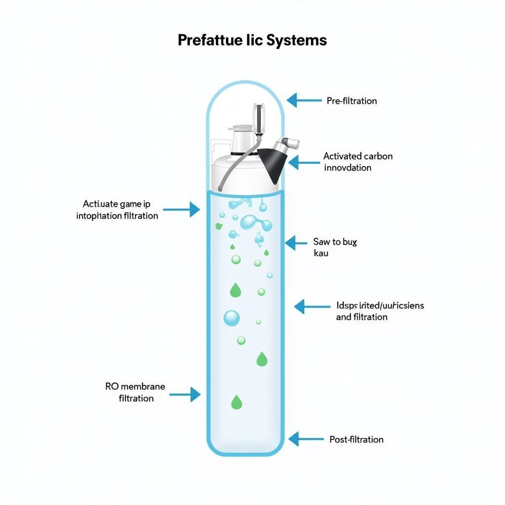 Diagram illustrating the working principle of a Kangaroo water purifier