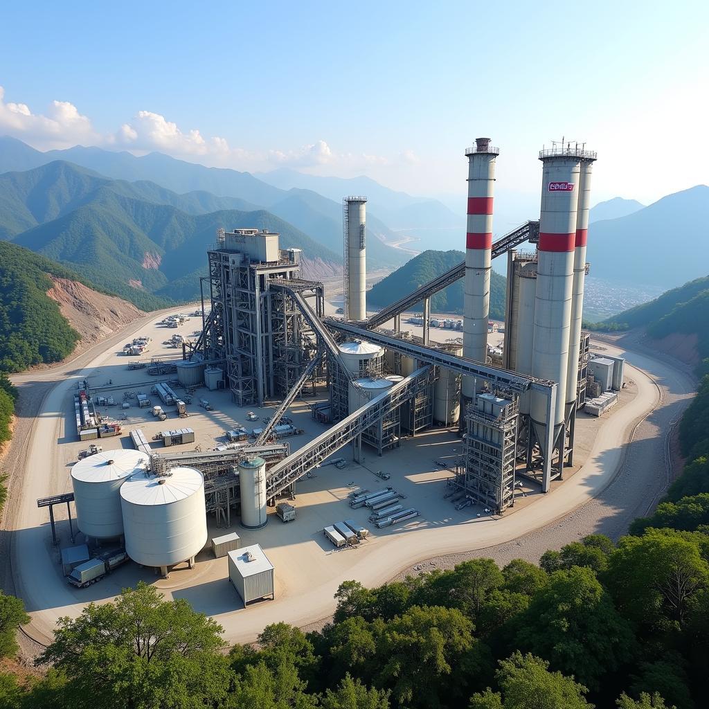 Toàn cảnh nhà máy xi măng Holcim Hòn Chông