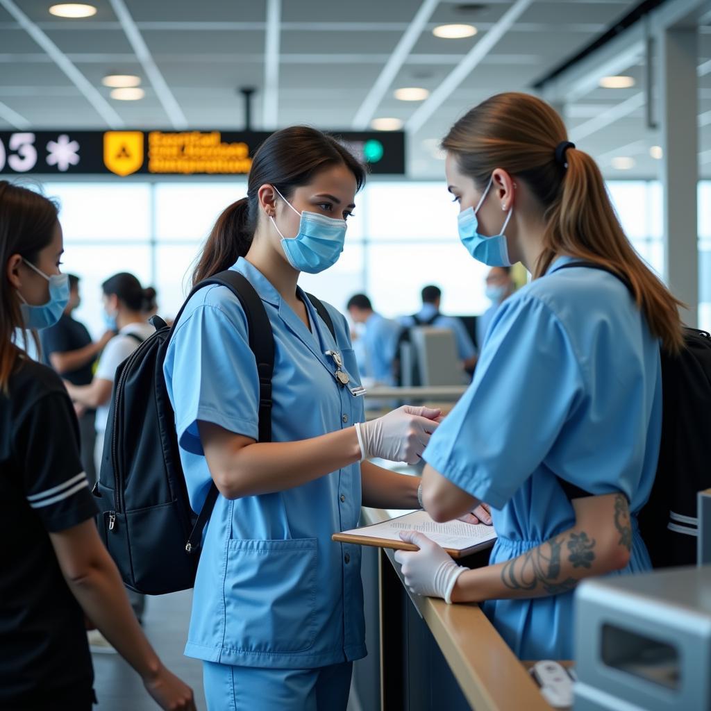 Airport medical staff