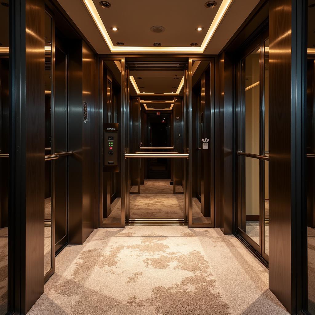 Elegant Glass Elevator Interior