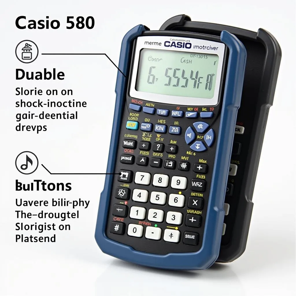 Ốp máy tính Casio 580 chống va đập