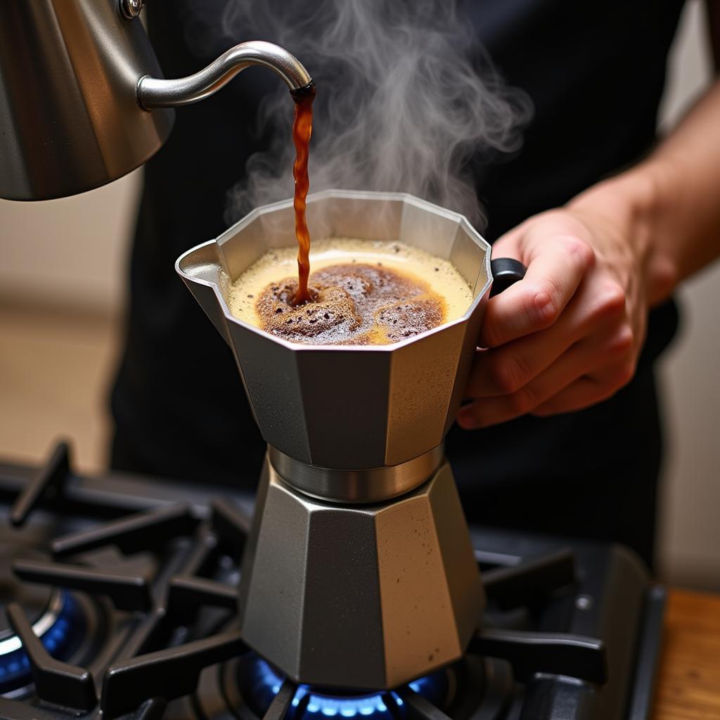 Pha Cà Phê Espresso với Moka Pot