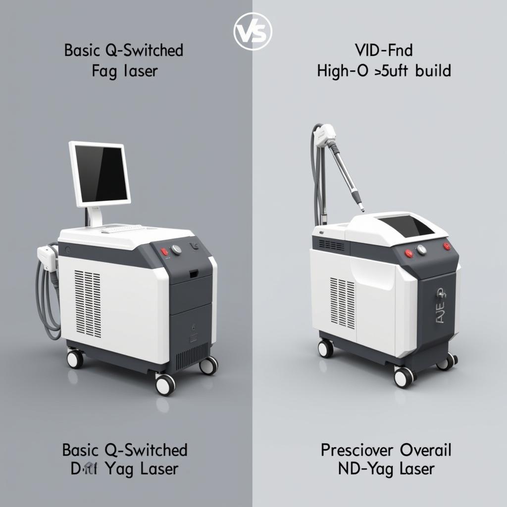 Phân khúc giá máy laser Q-switched Nd Yag đa dạng